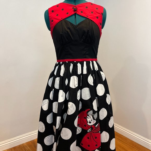 Disney Dress Shop Women's Dress - Minnie Mouse Polka Dot - Picture 2 of 5